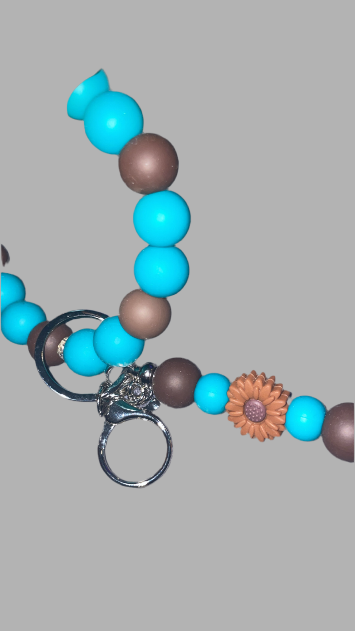 “Blue Coco” keychain wristlet